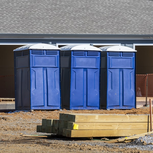 how often are the portable toilets cleaned and serviced during a rental period in Freemansburg PA